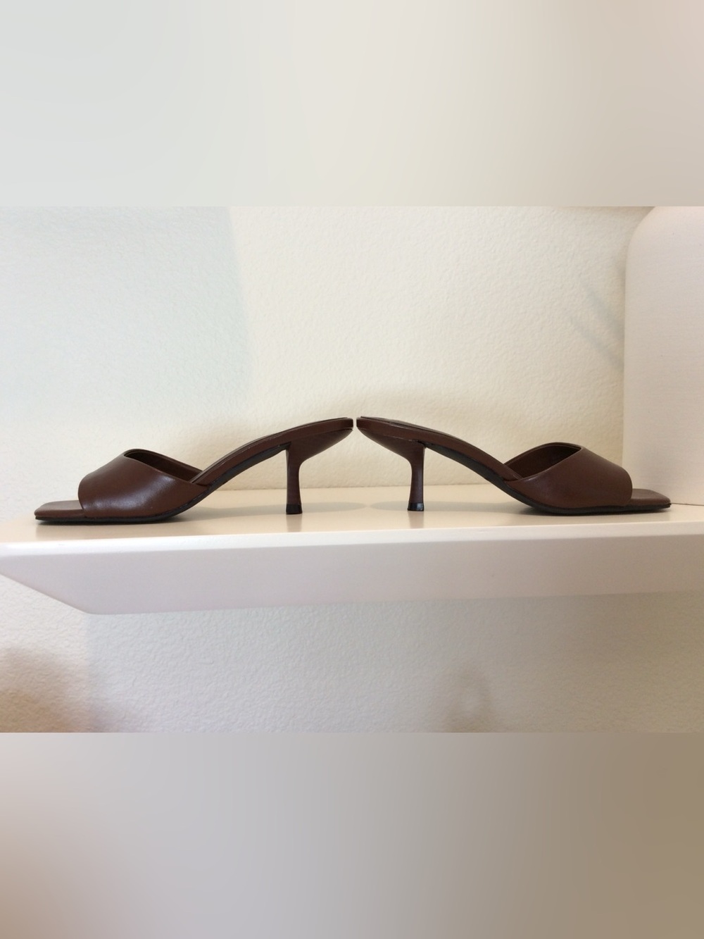 Open Edit Charlie Heel Slide Sandals in Brown - Size 5.5 - NWOT - Picture 8 of 12